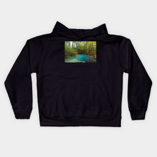 Ochiul Beiului lake in Romania Kids Hoodie